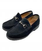 GUCCIグッチ）の古着「ホースビットローファー」｜ブラック