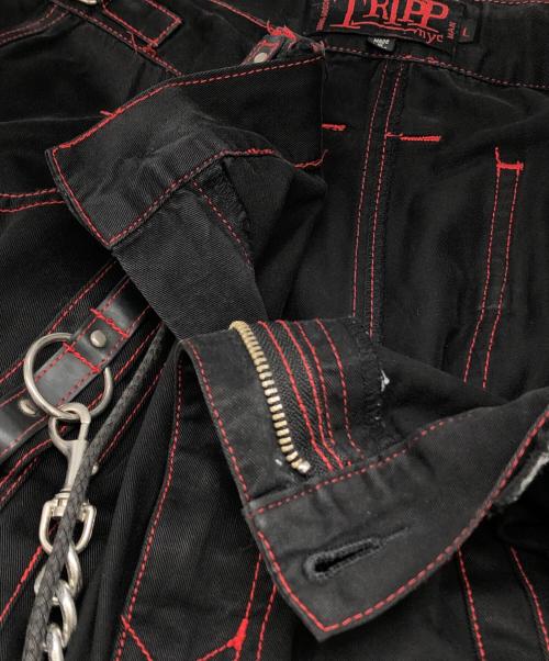 TRIPP（トリップ）TRIPP (トリップ) クロップドカーゴパンツ ブラック サイズ:Lの古着・服飾アイテム