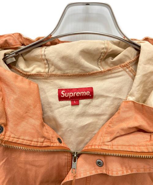 SUPREME（シュプリーム）Supreme (シュプリーム) Overdyed Twill Hooded Jacket オレンジ サイズ:Ｌの古着・服飾アイテム