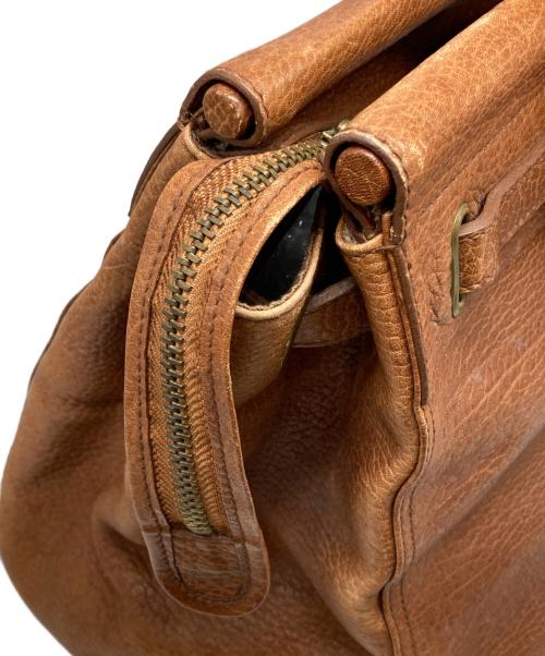 POLO RALPH LAUREN（ポロ・ラルフローレン）POLO RALPH LAUREN (ポロ・ラルフローレン) レザーハンドバッグ ブラウン サイズ:下記参照の古着・服飾アイテム