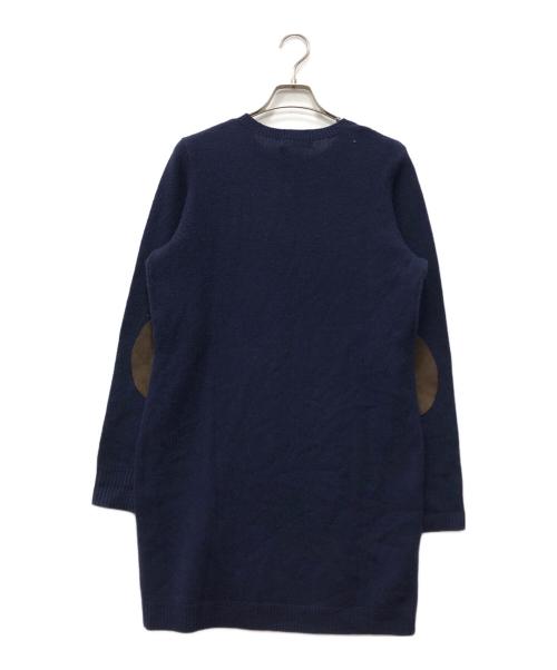 POLO RALPH LAUREN（ポロ・ラルフローレン）POLO RALPH LAUREN (ポロ・ラルフローレン) エルボーパッチニットワンピース ネイビー サイズ:Mの古着・服飾アイテム