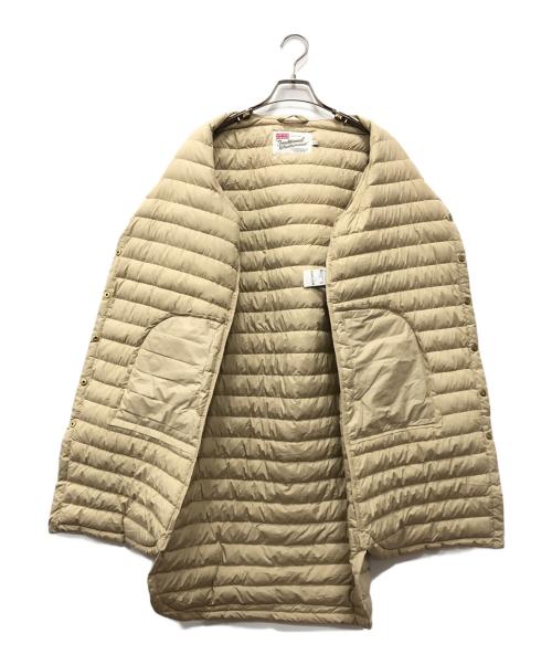 Traditional Weatherwear（トラディショナルウェザーウェア）Traditional Weatherwear (トラディショナルウェザーウェア) ARKLEY LONG DOWN PACKABLE ベージュ サイズ:34の古着・服飾アイテム