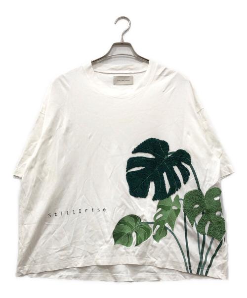 Licht Bestreben（リヒトベシュトレーベン）Licht Bestreben (リヒトベシュトレーベン) EMBROIDERY MONSTERA LOOSE TEE ホワイト サイズ:2の古着・服飾アイテム
