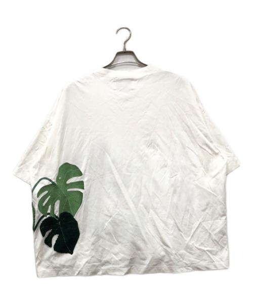 Licht Bestreben（リヒトベシュトレーベン）Licht Bestreben (リヒトベシュトレーベン) EMBROIDERY MONSTERA LOOSE TEE ホワイト サイズ:2の古着・服飾アイテム