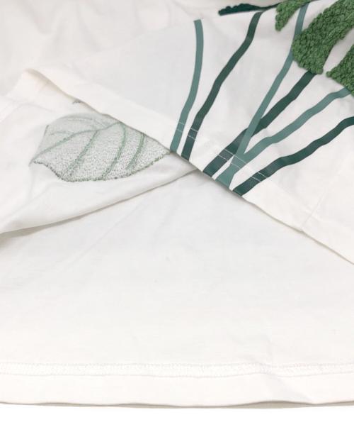Licht Bestreben（リヒトベシュトレーベン）Licht Bestreben (リヒトベシュトレーベン) EMBROIDERY MONSTERA LOOSE TEE ホワイト サイズ:2の古着・服飾アイテム
