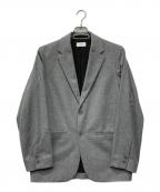 ATONエイトン）の古着「MERINO COLLEGE FLANNEL TAILORED JACKET」｜グレー