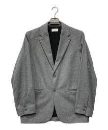 ATON（エイトン）の古着「MERINO COLLEGE FLANNEL TAILORED JACKET」｜グレー