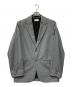 ATON（エイトン）の古着「MERINO COLLEGE FLANNEL TAILORED JACKET」｜グレー