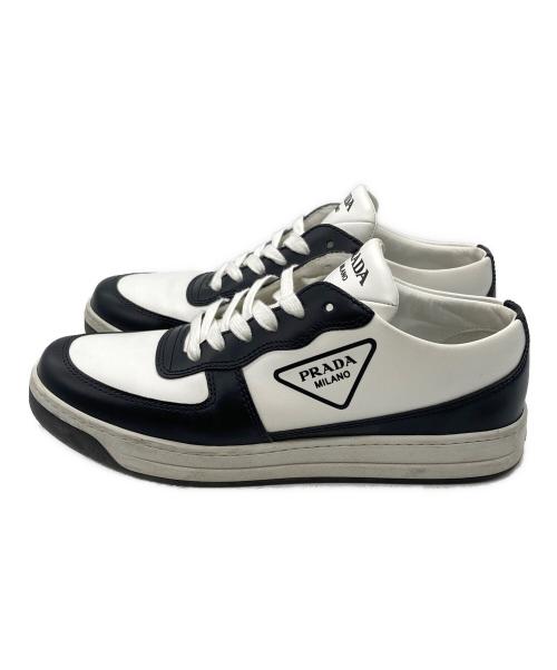 PRADA（プラダ）PRADA (プラダ) ローカットスニーカー ホワイト サイズ:37の古着・服飾アイテム