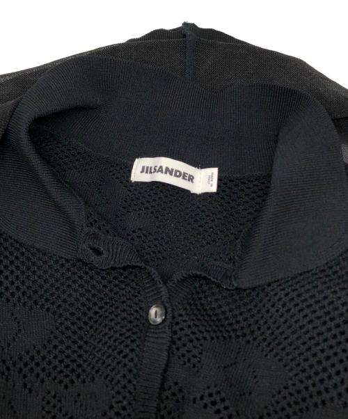 JIL SANDER（ジルサンダー）JIL SANDER (ジルサンダー) ドッキングシアーカーディガン ブラック サイズ:31の古着・服飾アイテム