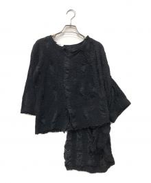 JIL SANDER（ジルサンダー）の古着「アシンメトリーブラウス」｜ブラック