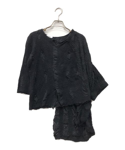 JIL SANDER（ジルサンダー）JIL SANDER (ジルサンダー) アシンメトリーブラウス ブラック サイズ:Mの古着・服飾アイテム