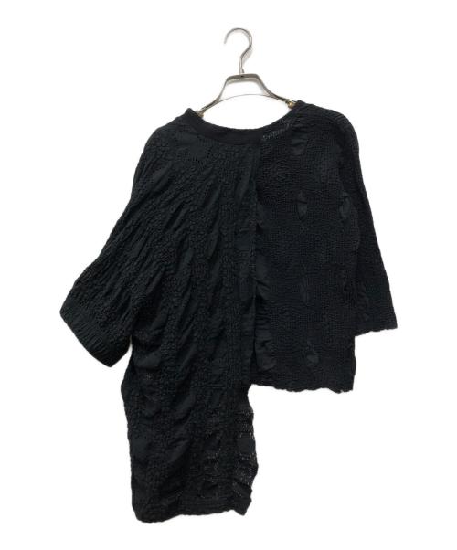 JIL SANDER（ジルサンダー）JIL SANDER (ジルサンダー) アシンメトリーブラウス ブラック サイズ:Mの古着・服飾アイテム