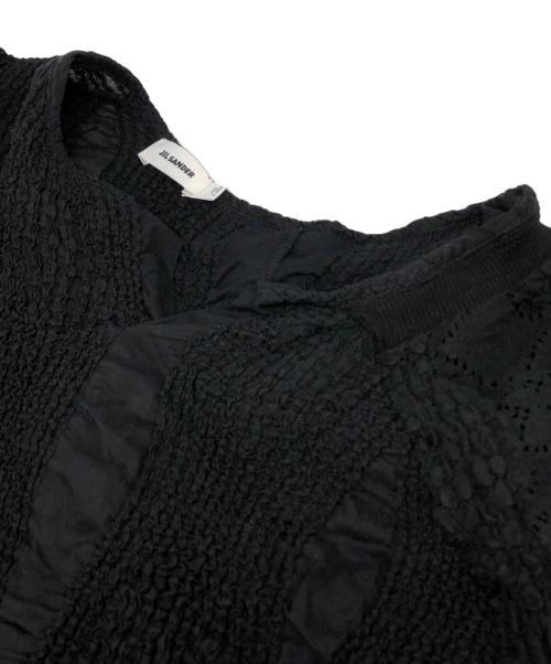JIL SANDER（ジルサンダー）JIL SANDER (ジルサンダー) アシンメトリーブラウス ブラック サイズ:Mの古着・服飾アイテム