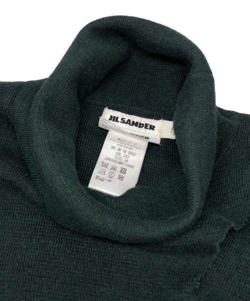 JIL SANDER（ジルサンダー）JIL SANDER (ジルサンダー) タートルネックニット グリーン サイズ:34の古着・服飾アイテム