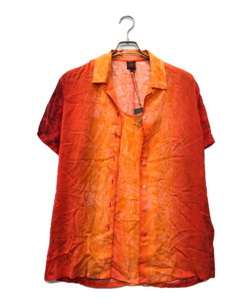 Jean Paul GAULTIER（ジャンポールゴルチェ）Jean Paul GAULTIER (ジャンポールゴルチェ) 総柄S/Sシャツ オレンジ サイズ:50の古着・服飾アイテム