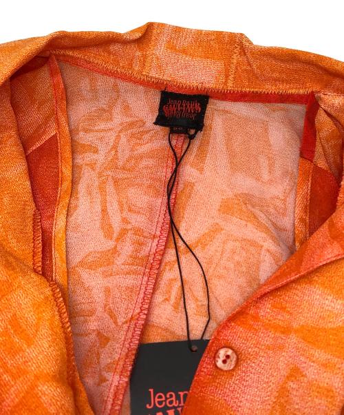 Jean Paul GAULTIER（ジャンポールゴルチェ）Jean Paul GAULTIER (ジャンポールゴルチェ) 総柄S/Sシャツ オレンジ サイズ:50の古着・服飾アイテム