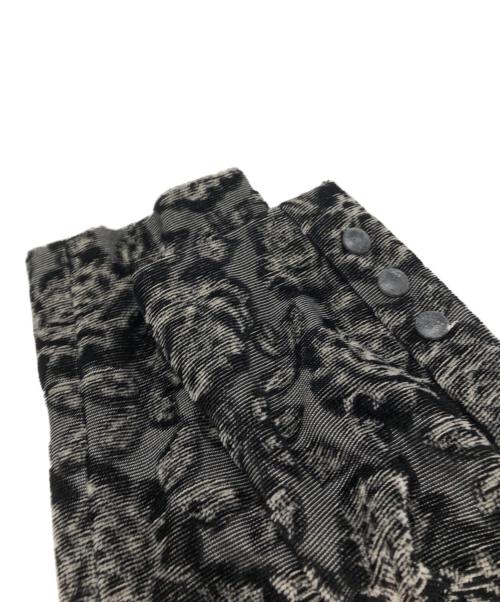 Jean Paul Gaultier FEMME（ジャンポールゴルチエ フェム）Jean Paul GAULTIER FEMME (ジャンポールゴルチエ フェム) 花柄コーデュロイワンピース ブラック サイズ:38の古着・服飾アイテム