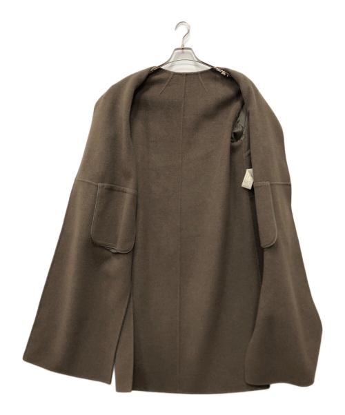 MUSE（ミューズ）MUSE (ミューズ) victorian リバーロングノーカラーコート ベージュ サイズ:36の古着・服飾アイテム