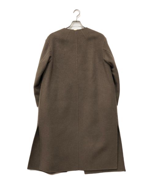 MUSE（ミューズ）MUSE (ミューズ) victorian リバーロングノーカラーコート ベージュ サイズ:36の古着・服飾アイテム