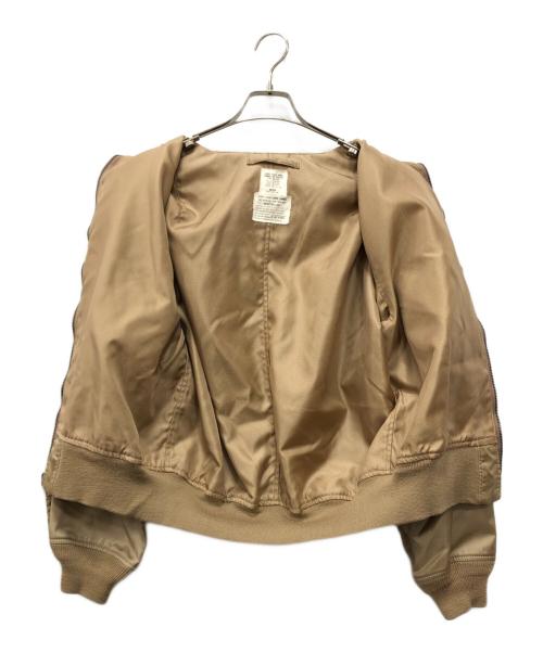 HOUSTON（ヒューストン）HOUSTON (ヒューストン) フライトジャケット ブラウン サイズ:Mの古着・服飾アイテム