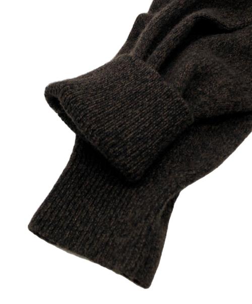 Phlannel（フランネル）Phlannel (フランネル) Wool Yak V-neck Knit ブラウン サイズ:3の古着・服飾アイテム