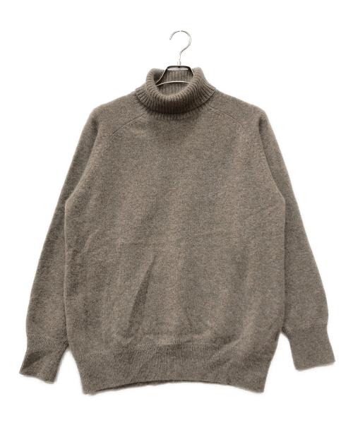 Phlannel（フランネル）Phlannel (フランネル) WOOL YAK TURTLENECK KNIT ブラウン サイズ:3の古着・服飾アイテム