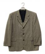 COMME des GARCONS HOMMEコムデギャルソン オム）の古着「千鳥柄3Bジャケット」｜ブラウン