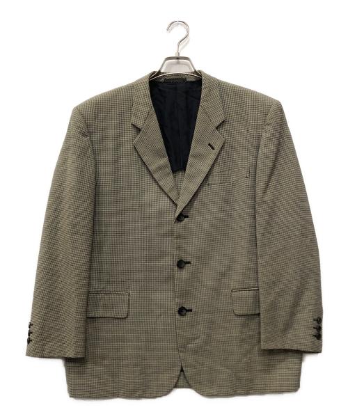 COMME des GARCONS HOMME（コムデギャルソン オム）COMME des GARCONS HOMME (コムデギャルソン オム) 千鳥柄3Bジャケット ブラウン サイズ:Sの古着・服飾アイテム