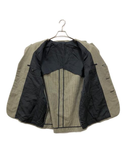 COMME des GARCONS HOMME（コムデギャルソン オム）COMME des GARCONS HOMME (コムデギャルソン オム) 千鳥柄3Bジャケット ブラウン サイズ:Sの古着・服飾アイテム