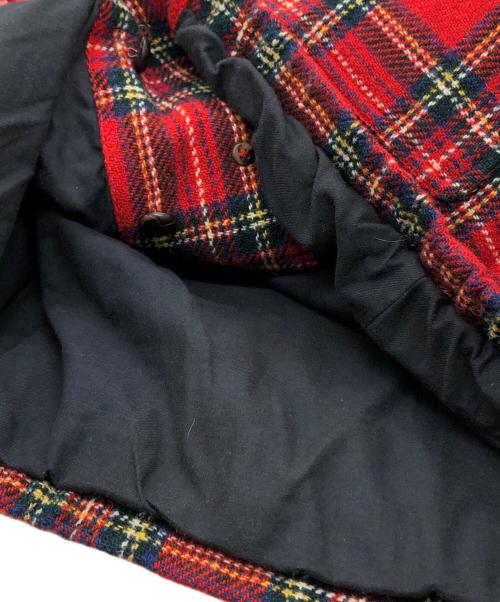 BROOKS BROTHERS（ブルックスブラザーズ）BROOKS BROTHERS (ブルックスブラザーズ) Harris Tweed (ハリスツイード) 胡桃ボタンチェックジャケット レッド サイズ:Mの古着・服飾アイテム