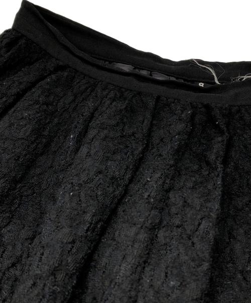 tricot COMME des GARCONS（トリココムデギャルソン）tricot COMME des GARCONS (トリココムデギャルソン) 切替ギャザースカート ブラック サイズ:Mの古着・服飾アイテム