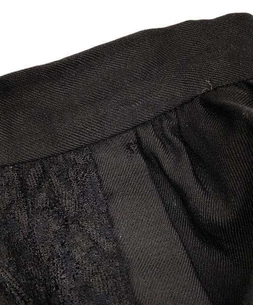 tricot COMME des GARCONS（トリココムデギャルソン）tricot COMME des GARCONS (トリココムデギャルソン) 切替ギャザースカート ブラック サイズ:Mの古着・服飾アイテム