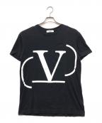 VALENTINOヴァレンティノ）の古着「プリントTシャツ」｜ブラック