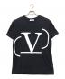 VALENTINO（ヴァレンティノ）の古着「プリントTシャツ」｜ブラック