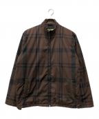 stussyステューシー）の古着「中綿チェックブルゾン」｜ブラウン