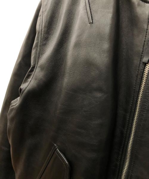 DIESEL（ディーゼル）DIESEL (ディーゼル) L-Pritts パデッド レザージャケット ブラック サイズ:52の古着・服飾アイテム