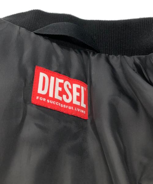 DIESEL（ディーゼル）DIESEL (ディーゼル) L-Pritts パデッド レザージャケット ブラック サイズ:52の古着・服飾アイテム