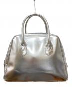 COMME des GARCONSコムデギャルソン）の古着「青山 台形 ハンドバッグ」｜シルバー
