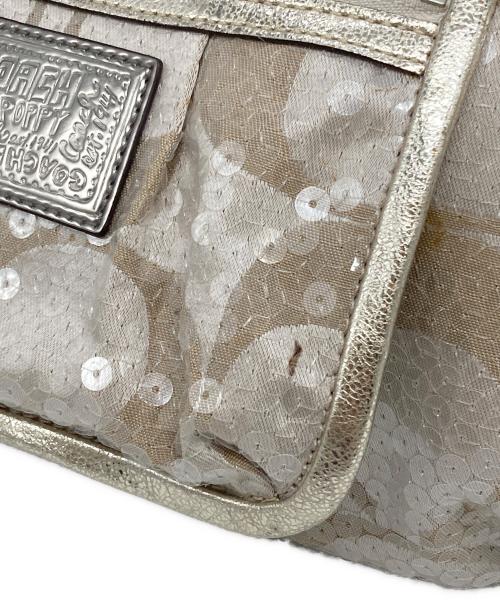 COACH（コーチ）COACH (コーチ) ポピーシグネチャーワンショルダーバッグ ベージュ サイズ:下記参照の古着・服飾アイテム