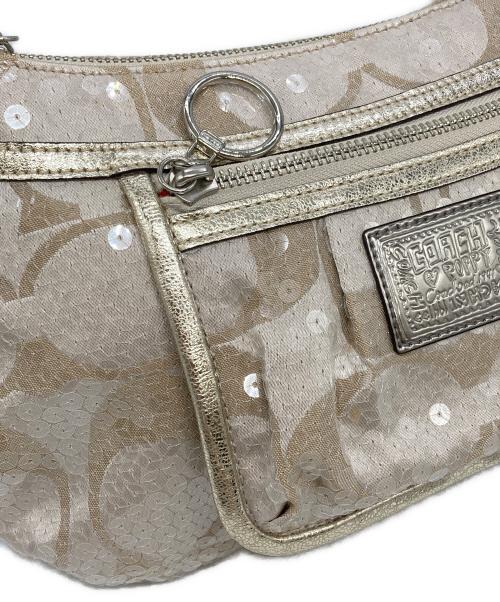 COACH（コーチ）COACH (コーチ) ポピーシグネチャーワンショルダーバッグ ベージュ サイズ:下記参照の古着・服飾アイテム