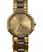 Christian Diorクリスチャン ディオール）の古着「オクタゴン スウィング ウォッチ」｜ゴールド