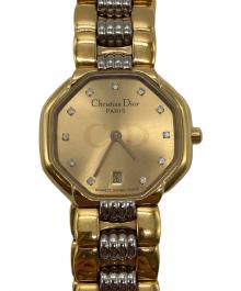 Christian Dior（クリスチャン ディオール）の古着「オクタゴン スウィング ウォッチ」｜ゴールド