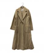 MaxMaraマックスマーラ）の古着「カシミヤ混ウールダブルコート」｜ベージュ