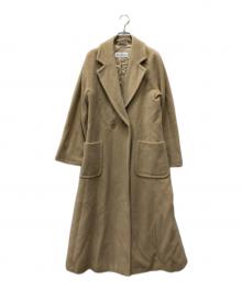MaxMara（マックスマーラ）の古着「カシミヤ混ウールダブルコート」｜ベージュ