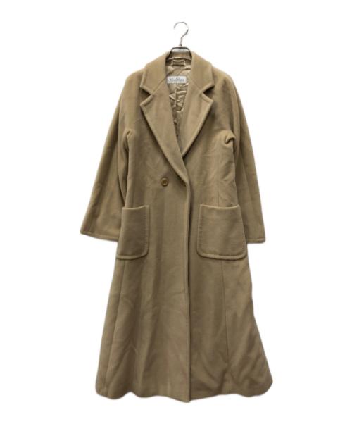 MaxMara（マックスマーラ）MaxMara (マックスマーラ) カシミヤ混ウールダブルコート ベージュ サイズ:38の古着・服飾アイテム