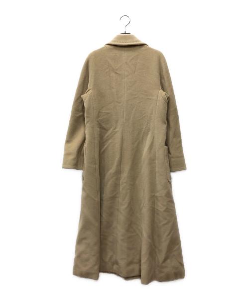 MaxMara（マックスマーラ）MaxMara (マックスマーラ) カシミヤ混ウールダブルコート ベージュ サイズ:38の古着・服飾アイテム