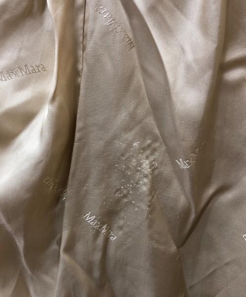 MaxMara（マックスマーラ）MaxMara (マックスマーラ) カシミヤ混ウールダブルコート ベージュ サイズ:38の古着・服飾アイテム