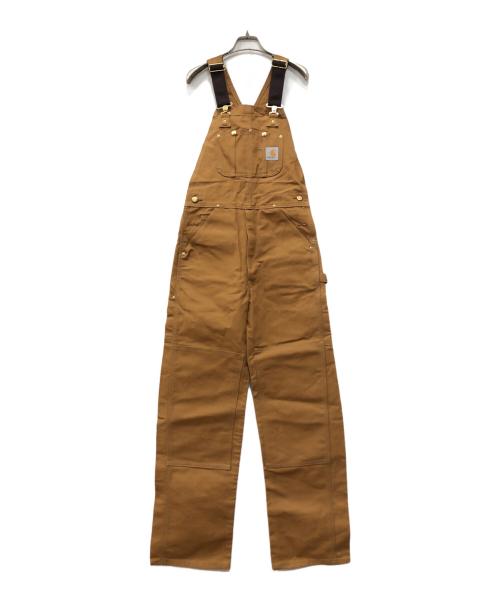 CarHartt（カーハート）CarHartt (カーハート) ダブルニーオーバーオール ブラウン サイズ:W30×L34の古着・服飾アイテム