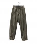 ISSEY MIYAKE MENイッセイミヤケメン）の古着「ウールテーパードパンツ」｜ベージュ